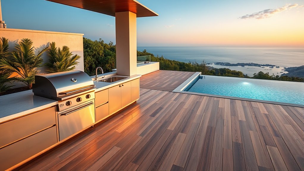 efficient outdoor kitchen design