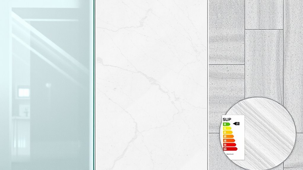 glass versus porcelain tiles