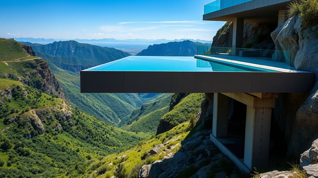 hillside pool structural design