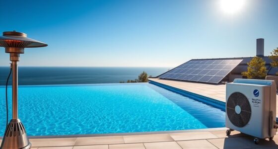 infinity pool heating methods