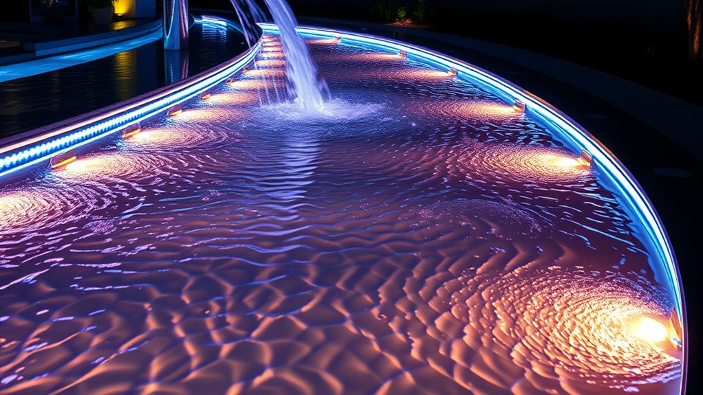 led edge water illumination