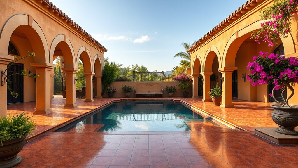 mediterranean warm outdoor retreat