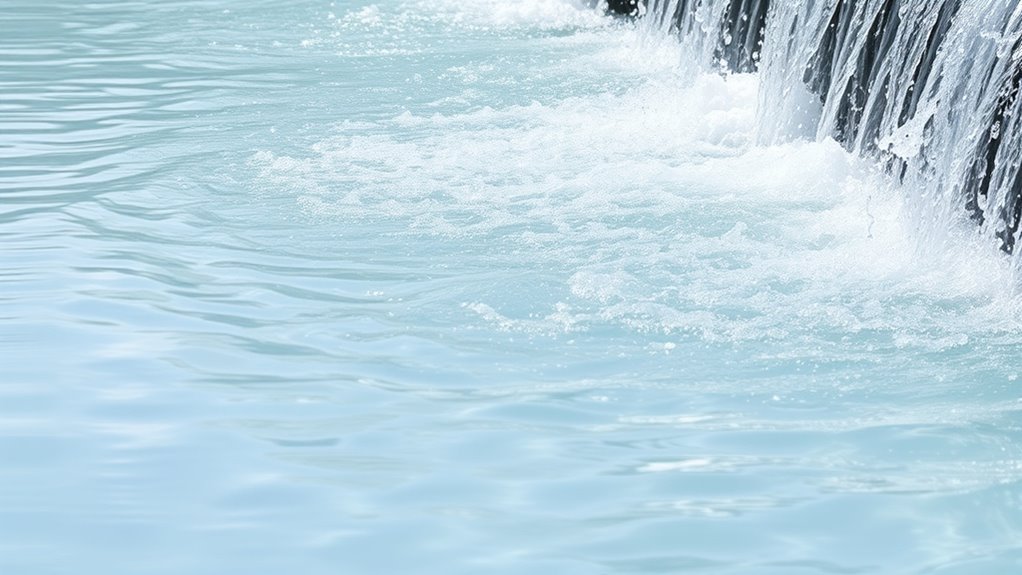 mirror reflection vs waterfall effect