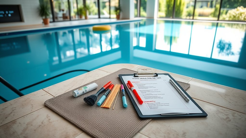monthly pool maintenance checklist