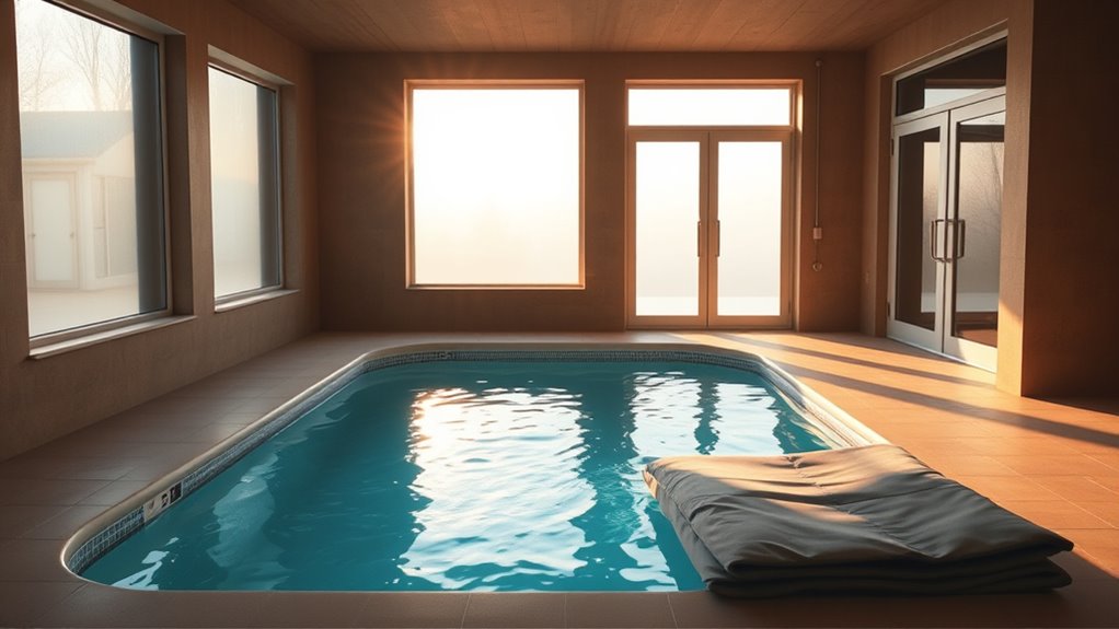 optimal pool location and insulation