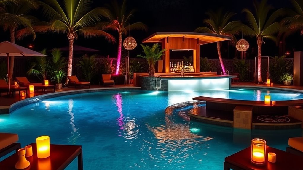 outdoor nighttime lighting ideas