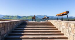 outdoor seating and viewing structures