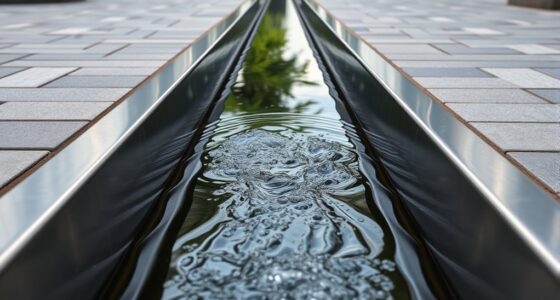 overflow drainage trough design