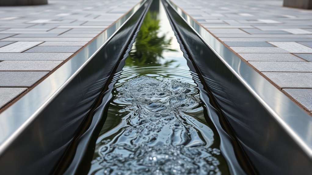 overflow drainage trough design