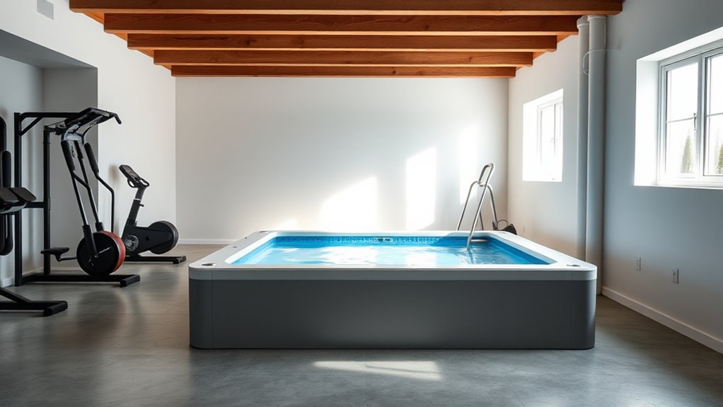 pool placement and setup