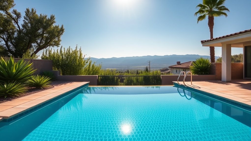 pool size and features