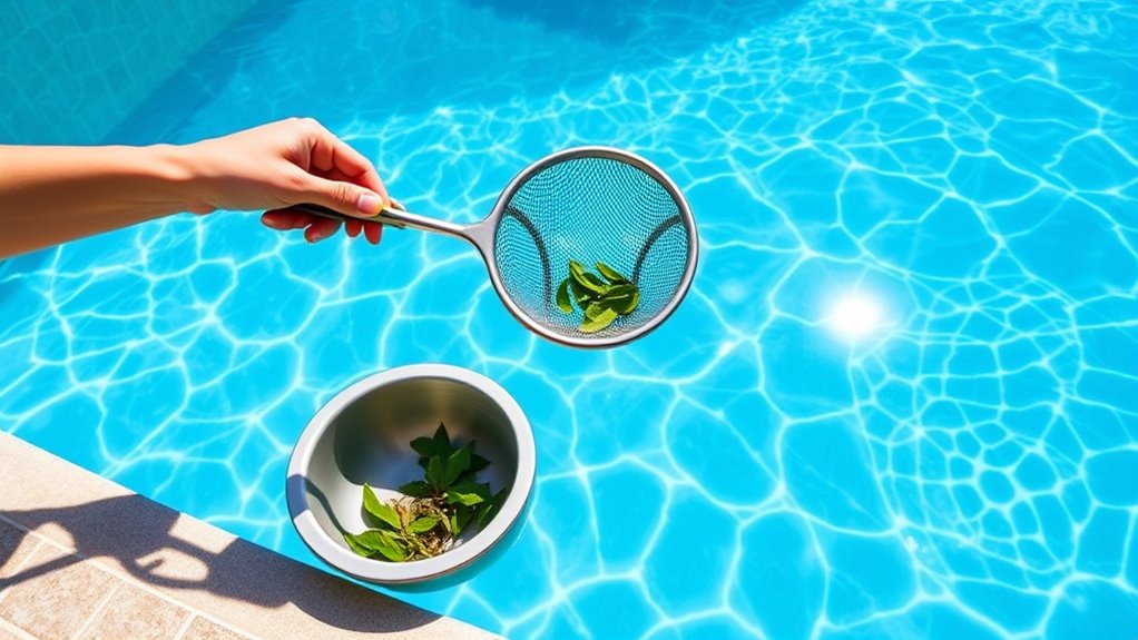 pool surface debris removal