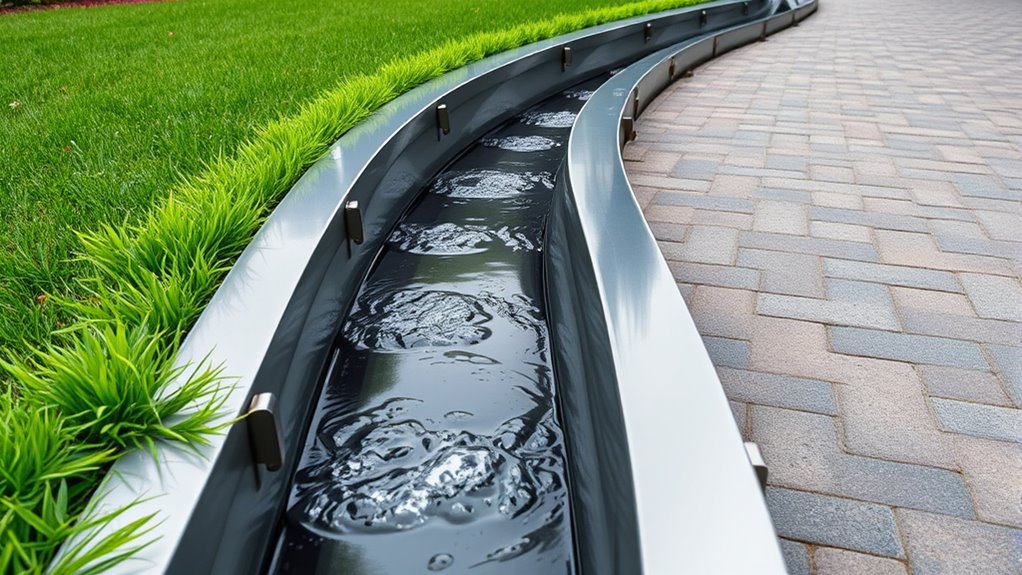 proper slope and capacity