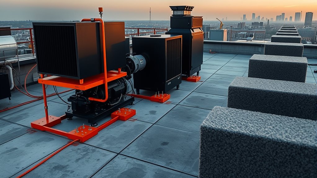 roof vibration noise mitigation