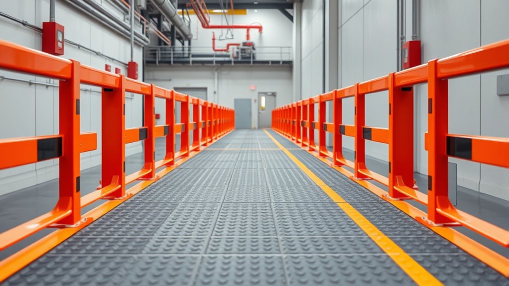 safety barriers and alarms