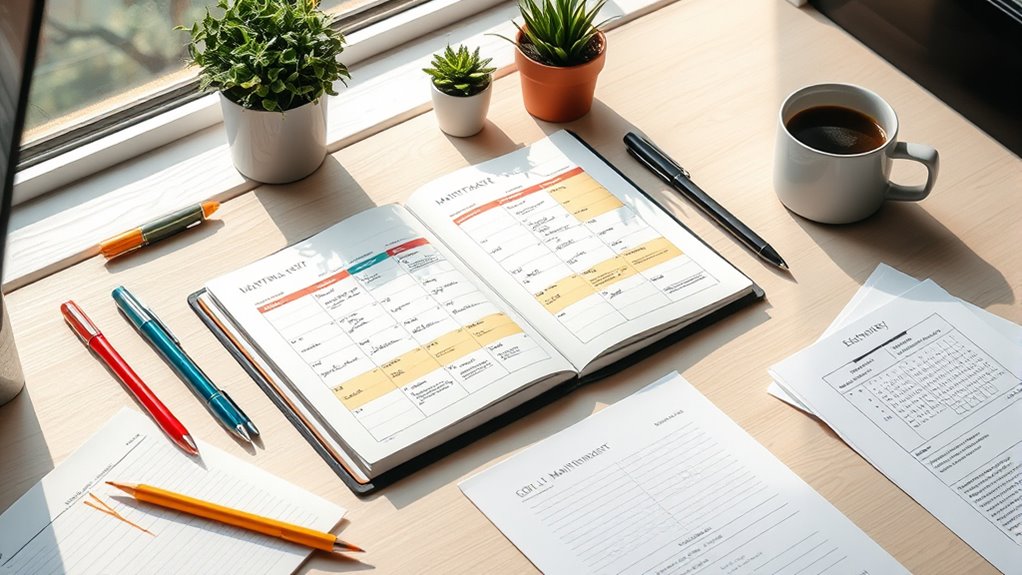 scheduled maintenance calendar