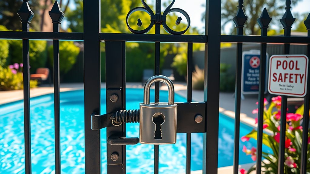 secure lock gate safety