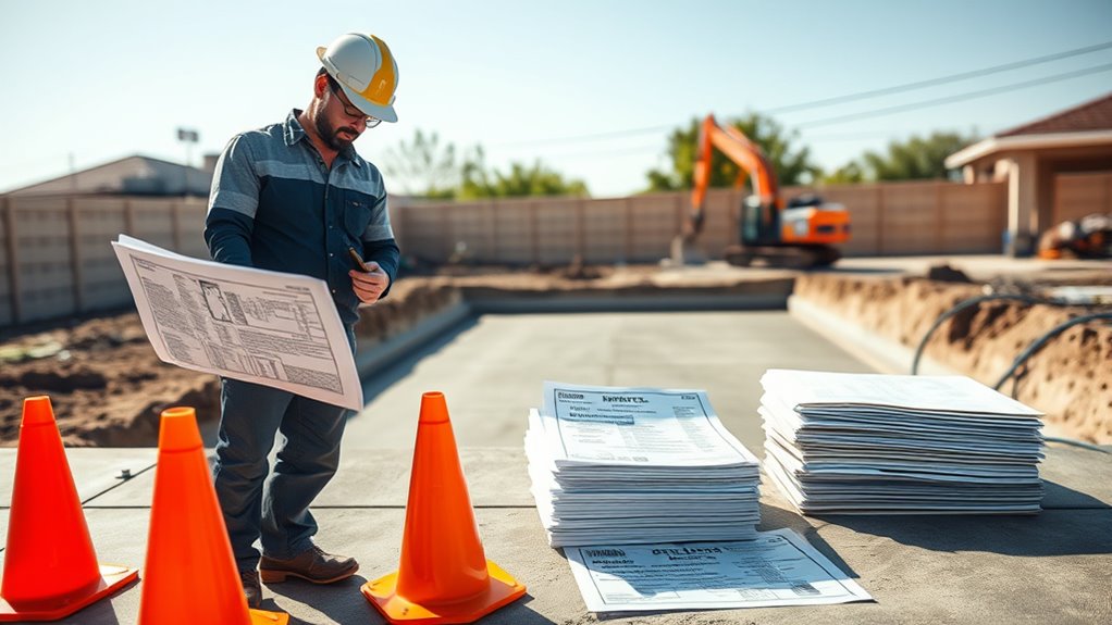 secure permits and comply