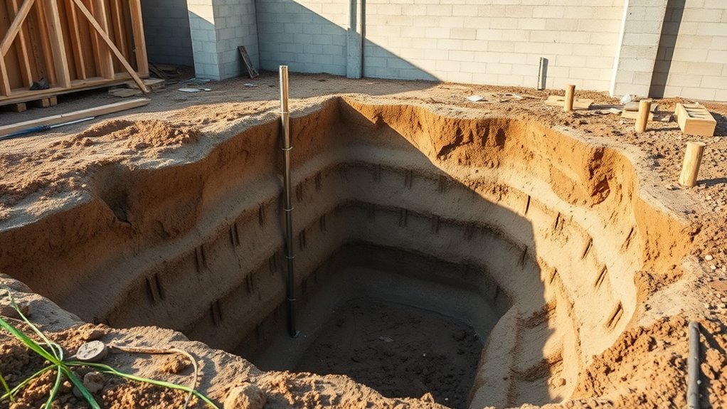 site excavation and foundation