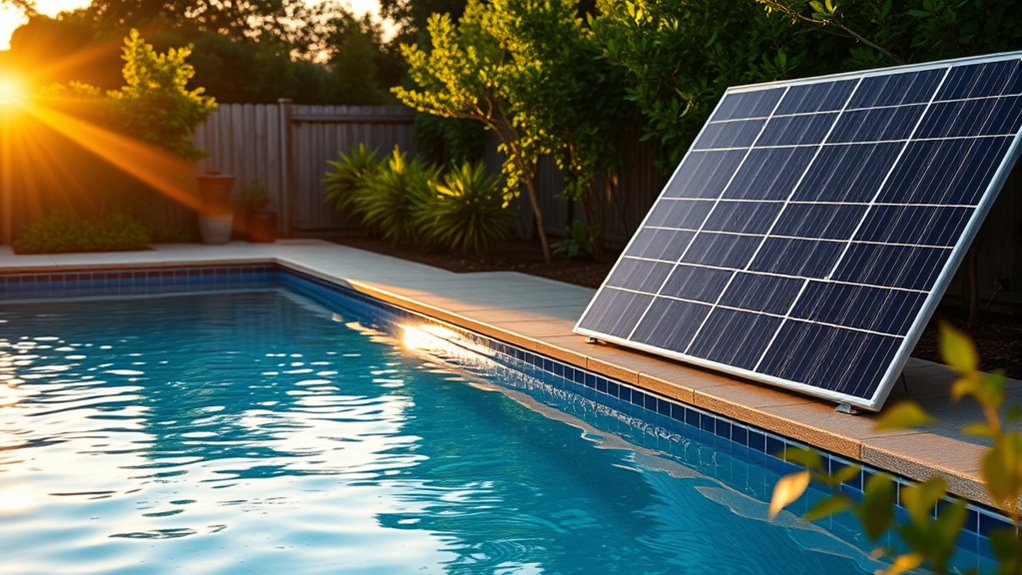 solar powered pool heating