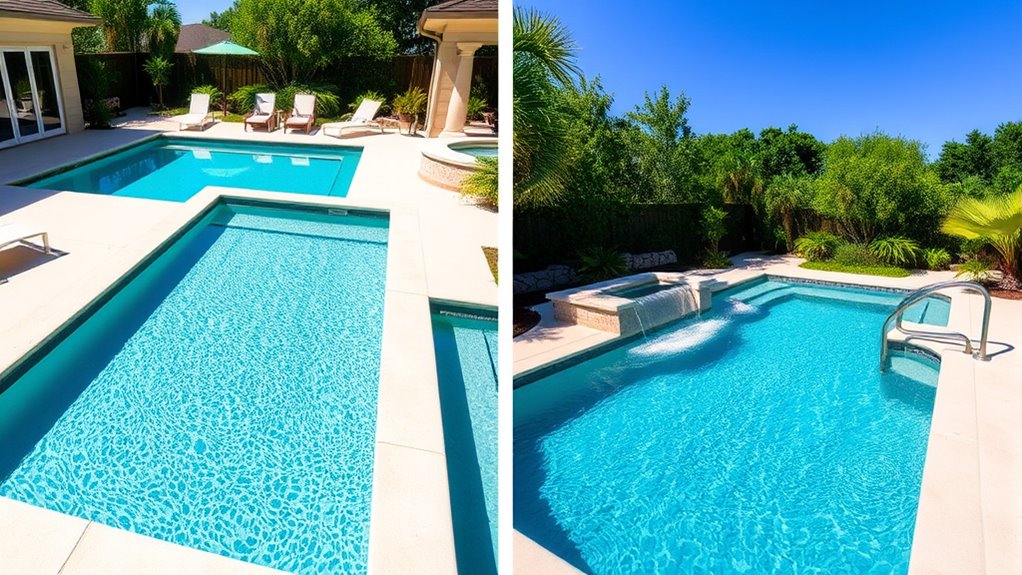 space efficient pool installation