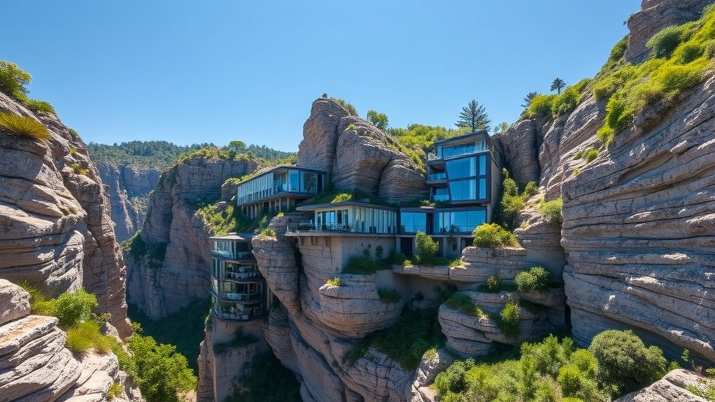 stable cliffside foundation support