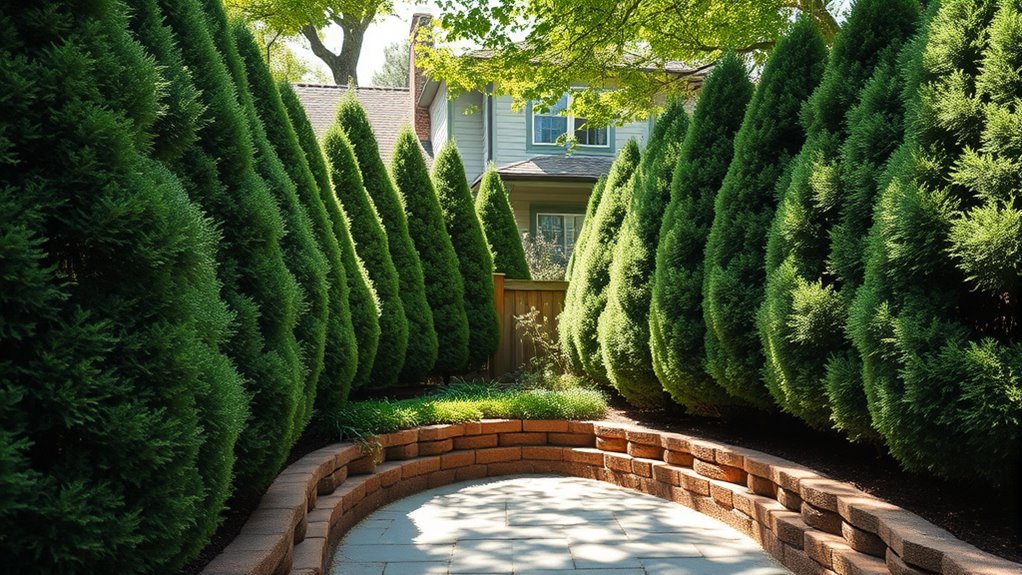 strategic landscaping and barriers