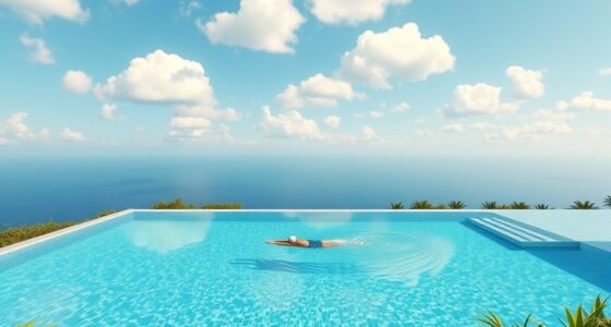 swimming laps in an endless pool