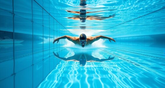 use mirrors for better swimming