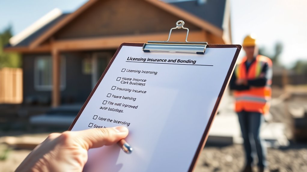 verify licenses and insurance