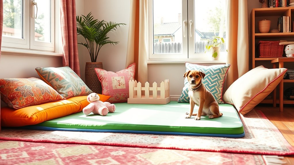 visual cues establish safe zones