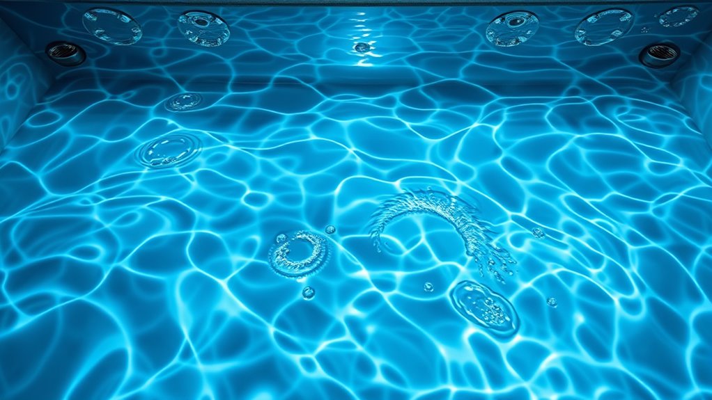 water jet circulates continuously