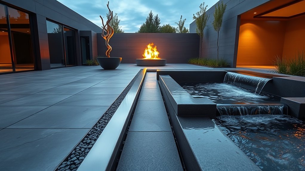 water movement and visual appeal