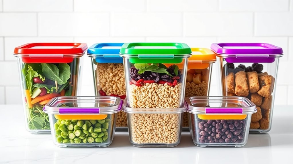 top glass meal containers