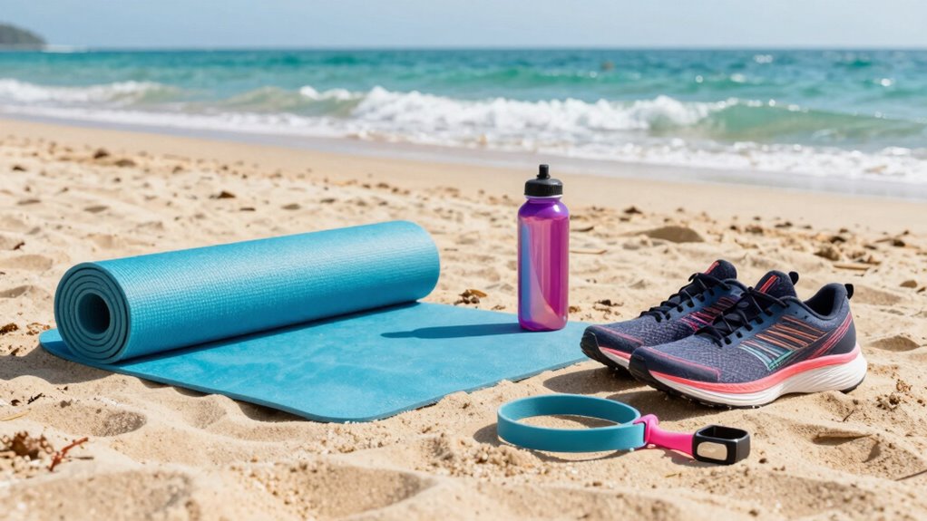 beach workout essentials kit