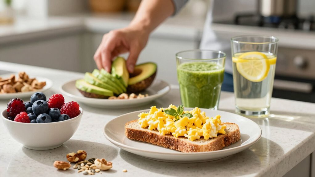 consistent meals and hydration