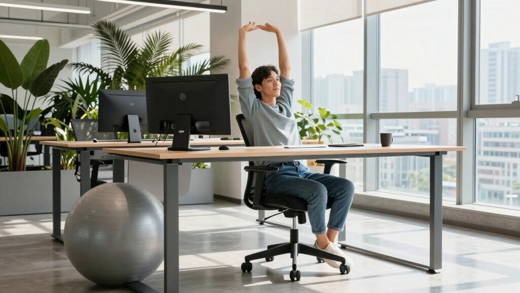 desk exercises and stretches