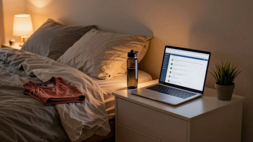 evening routine for fitness