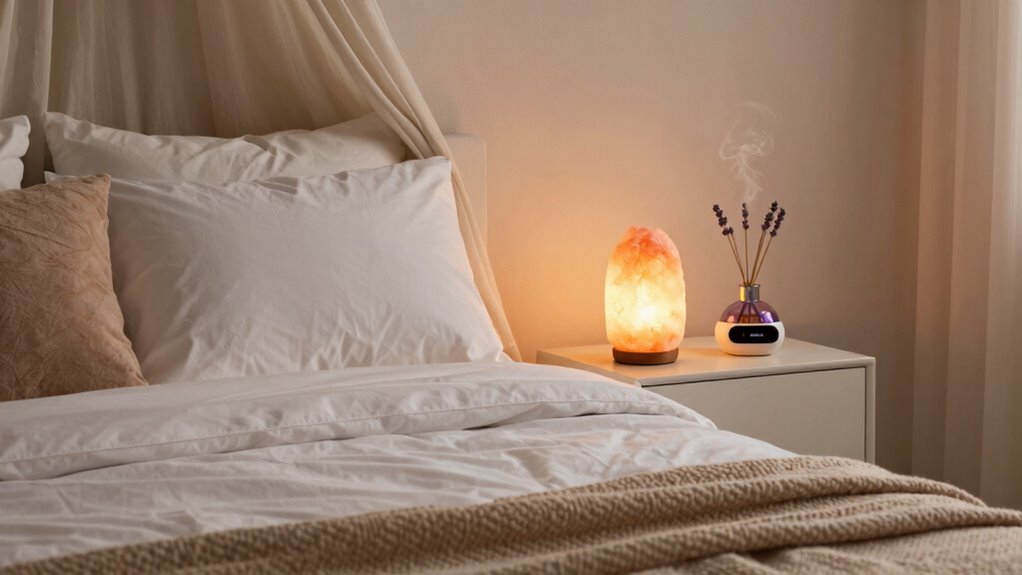 organized comfortable sleep environment