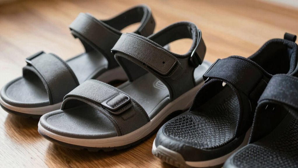 supportive breathable cushioned footwear