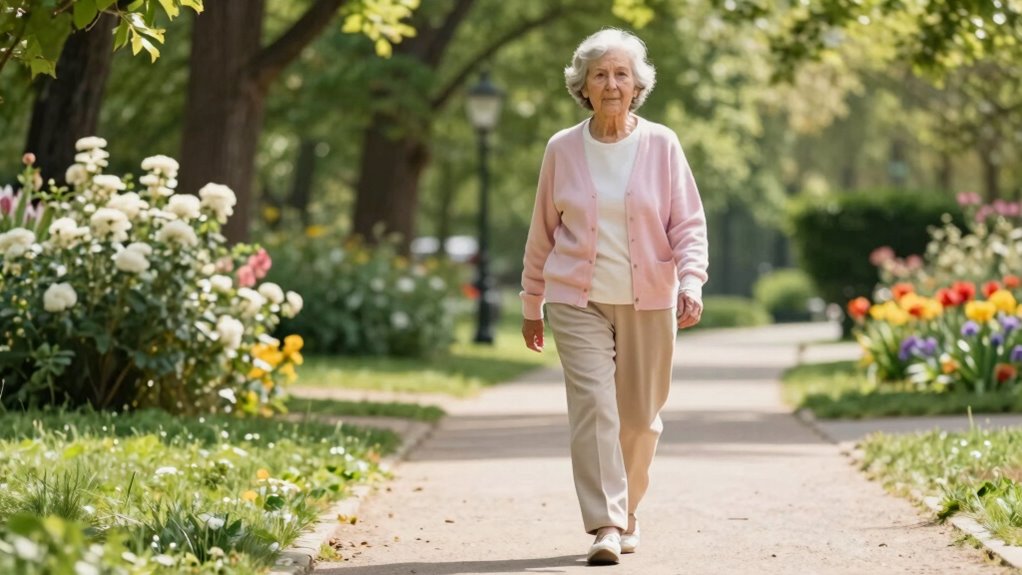 walking enhances strength balance health