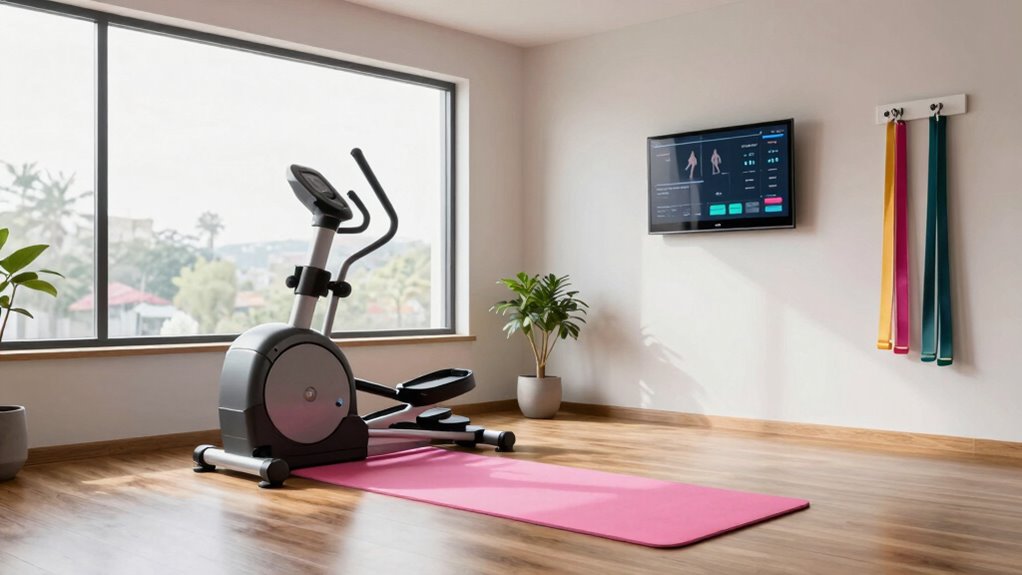 women focused smart gym features